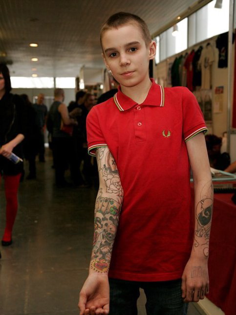 Tattoos For 13 Year Olds. This kid is 13 years old.